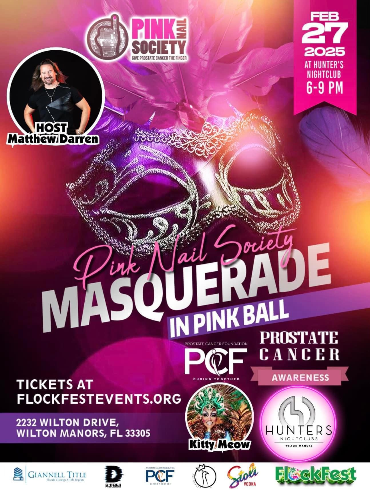 Pink Nail Society Masquerade in Pink Ball